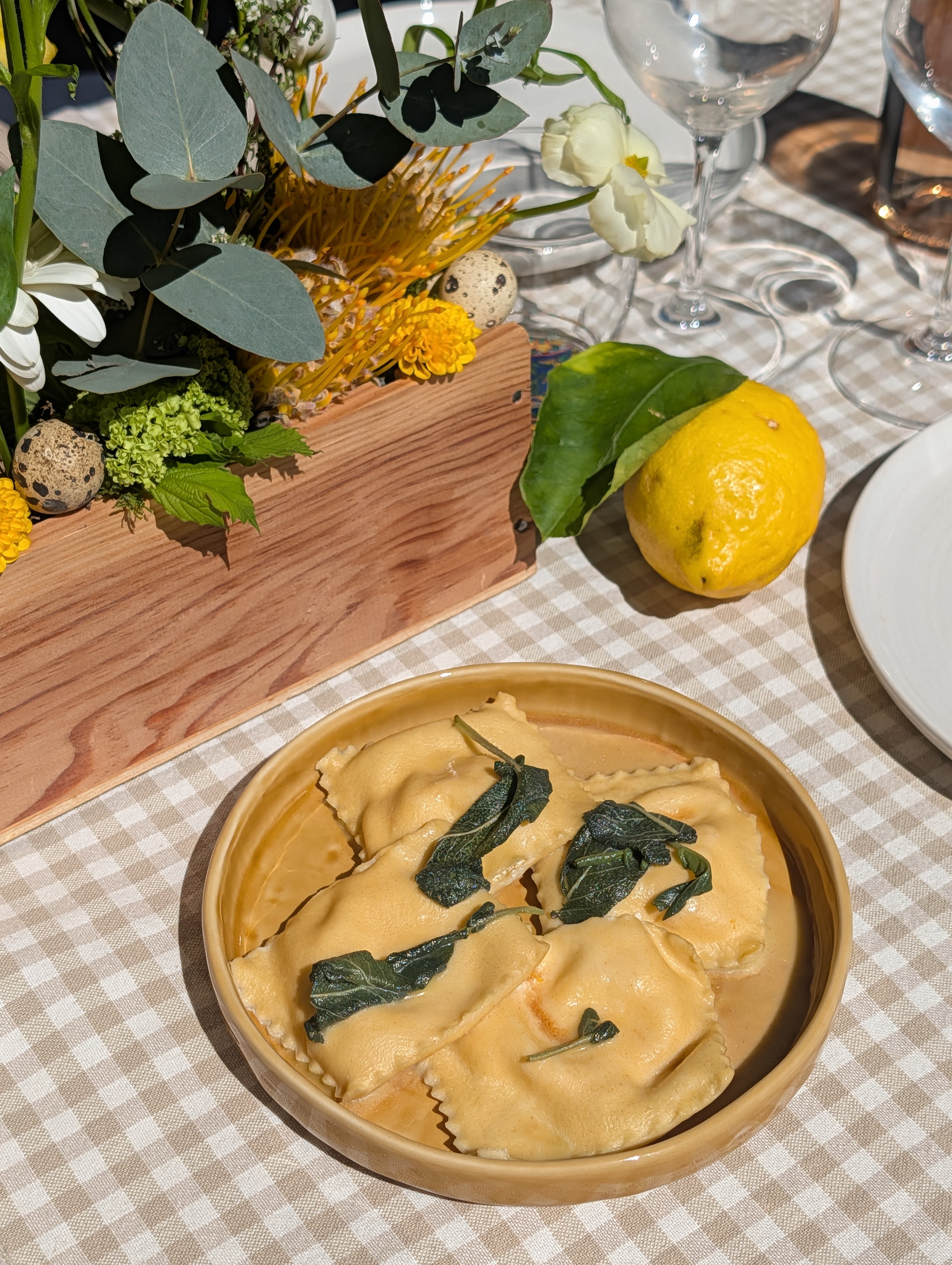 Raviolis Ricotta Citron